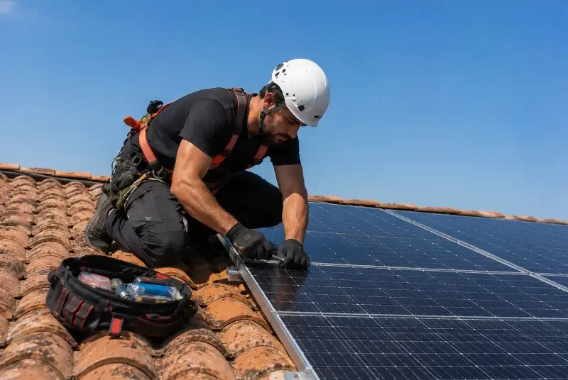 Maintenance et monitoring de panneaux solaires à Île-aux-Moines
